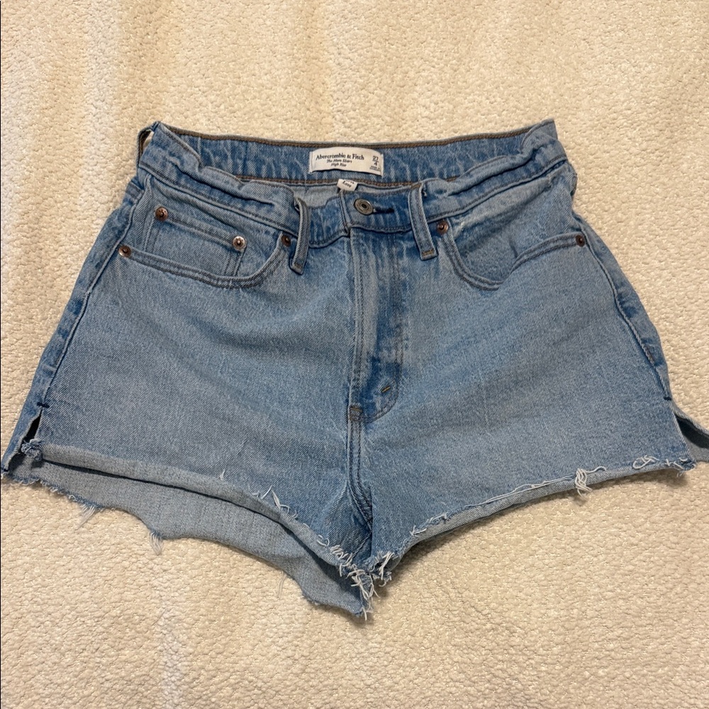 Abercrombie & Fitch Light Blue Jean Shorts